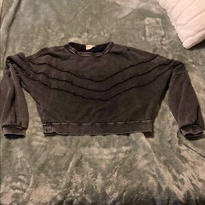 Vintage Black Cropped Sweater